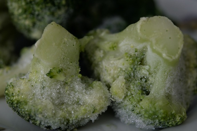 green and white food on white ceramic plate